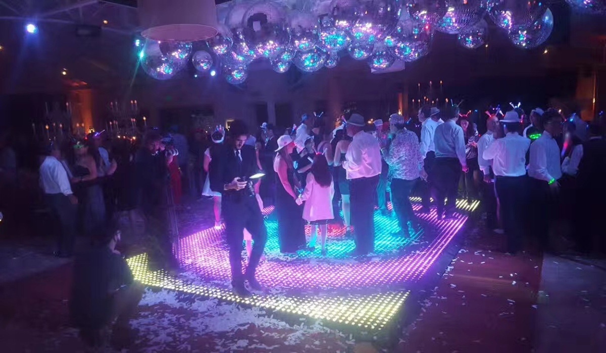 Pista de baile digital con píxeles iluminados por estrellas con imán inalámbrico con mejores ventas
