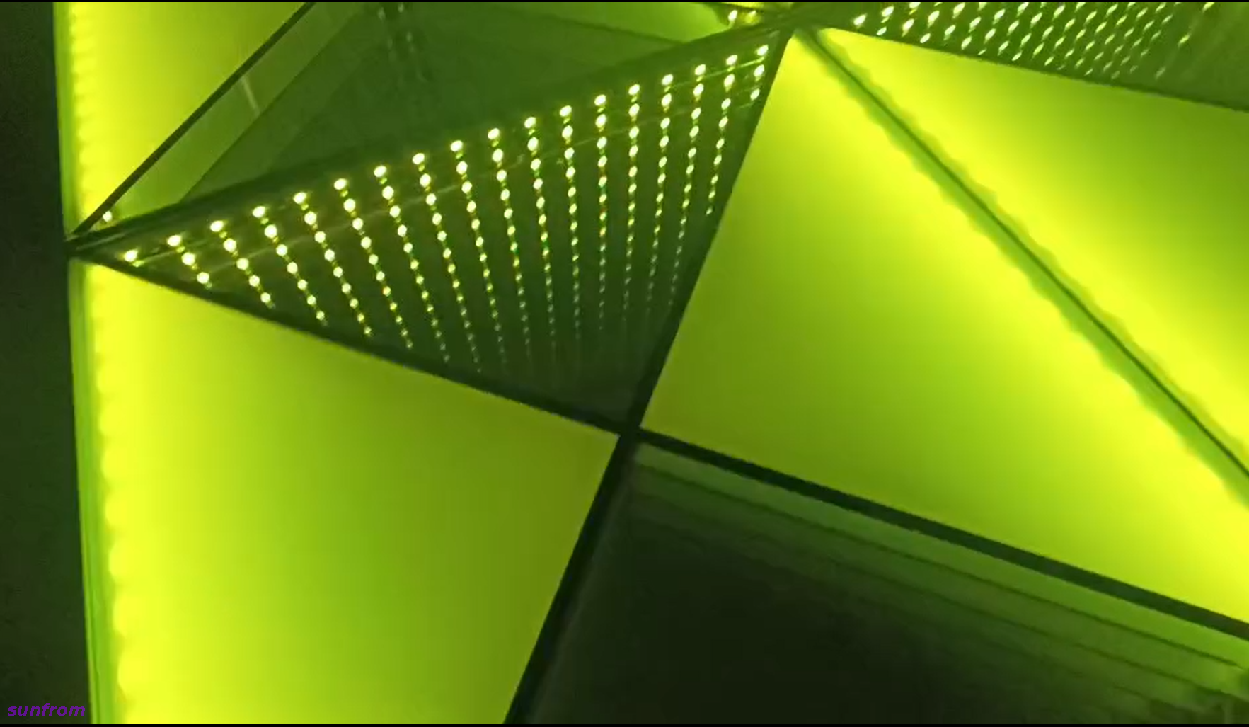 Infinity Mirror LED dos en uno, luz para pista de baile, piso para escenario